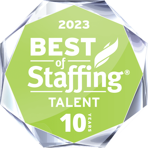 Best of Staffing Talent 2023 10-year